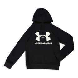 Grade School Hoodies - Under Armour Rival - Black-Grey-Black