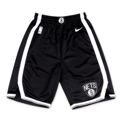 Grade School Shorts - Nike Nba Icon Swingman Los Angeles Lakers - Black-White-Black