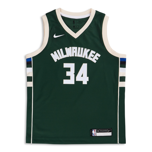 Nike NBA Icon Swingman Milwaukee Bucks Antetokounmpo Giannis - Scuola elementare e media Jerseys/Replicas