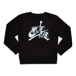Grade School Sweatshirts - Jordan Jumpman Iridescent - Black-Silver-Black