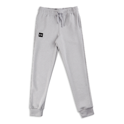 Grade School Pants - Under Armour Rival Fleece Joggers - Grey-White