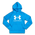 Under Armour Rival Fleece Over The Head - Grade School Hoodies Blue Circuit-Onyx White