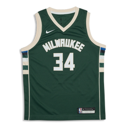 Grade School Jerseys/Replicas - Nike Nba Bucks Giannis Icon Swingman Jersey - Green-White