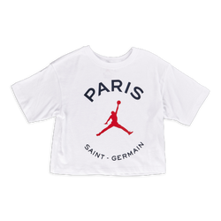 Grade School T-Shirts - Jordan Girls X Psg Shortsleeve - White-White
