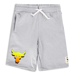 Grade School Shorts - Under Armour Project Rock Terry - Black-Black
