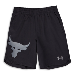 Grade School Shorts - Under Armour Project Rock - Black-Pitch Grey
