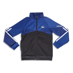 Grade School Track Tops - adidas Spirit - Victory Blue-Black