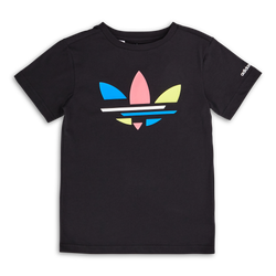 Grade School T-Shirts - adidas Adicolor - Black-Black