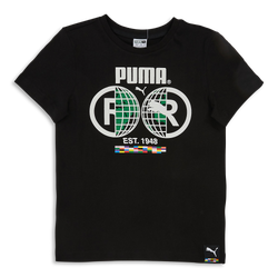 Grade School T-Shirts - Puma Shortsleeve - Black-Black