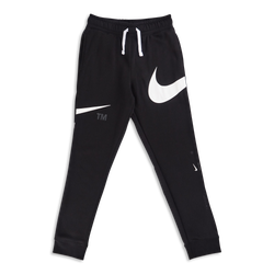 Grade School Pants - Nike Swoosh - Black-White