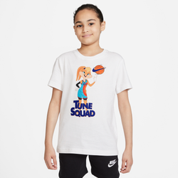 Grade School T-Shirts - Nike Girls Space Jam - White-White