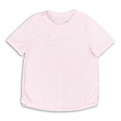 Grade School T-Shirts - Nike Girls - Pink Foam-Lt Smoke Grey