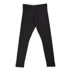 Grade School Leggings - Nike Swoosh Favorites - Black-White