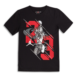 Grade School T-Shirts - Jordan Boys  23 Shortsleeve - Black-Black