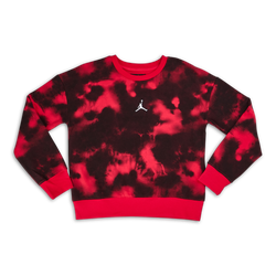 Grade School Sweatshirts - Jordan Girls  Tie Dye Crew Neck - Very Berry-Very Berry