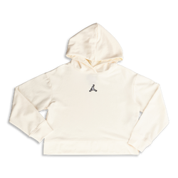 Grade School Hoodies - Jordan Girls Essentials  Over The Head - Pale Ivory-Pale Ivory