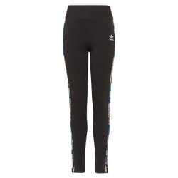 Grade School Leggings - adidas Badge Of Sport Hoops - Black-Haze Coral-Multi