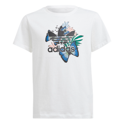 Grade School T-Shirts - adidas Originals - White-White