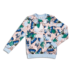 Grade School Sweatshirts - adidas Originals Her Studio Crew Neck - Haze Coral-Multicolor