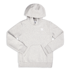 Grade School Hoodies - adidas Adicolor Essentials Over The Head - Medium Grey Heather-White