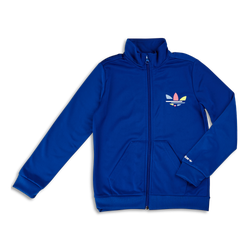 Grade School Track Tops - adidas Adicolor Bold - Bold Blue-Bold Blue