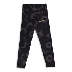Grade School Leggings - adidas Performance Marimekko - Carbon Grey-Black