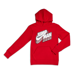 Grade School Hoodies - Jordan Jumpman - Gym Red-Gym Red