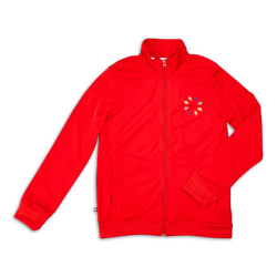 Grade School Track Tops - adidas Adicolor Bold Track Top - Vivid Red-Vivid Red