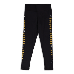 Grade School Leggings - Jordan Girls Tape - Black-Gold