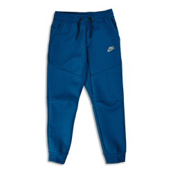 Grade School Pants - Nike Boys Tech Fleece Brushed Cuffed - Court Blue-Court Blue