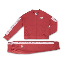 Grade School Tracksuits - Nike Girls Club - Archaeo Pink-White