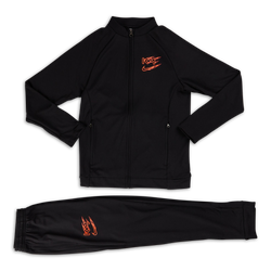 Grade School Tracksuits - Nike Mbappe Dryfit - Black-Black-Bright Crimson