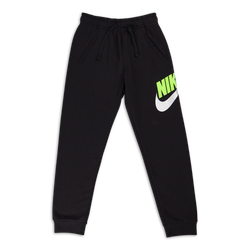 Grade School Pants - Nike Boys Club Futura Cuffed - Black-Green Strike