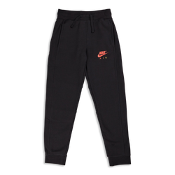 Grade School Pants - Nike Boys Air  Cuffed - Black-Mystic Red