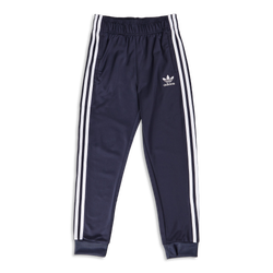 Grade School Pants - adidas Adicolor Bold Track Pant - Shadow Navy-White