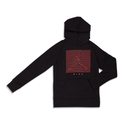 Grade School Hoodies - Jordan Boys  Jumpman X Nike Over The Head Hoody - Black-Black