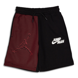 Grade School Shorts - Jordan Boys  Jumpman X Nike Short - Black-Black