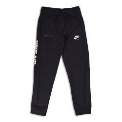 Grade School Pants - Nike Boys Air Cuffed Pant - Black-Black-Light Bone