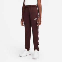 Grade School Pants - Nike Boys Repeat Track Pant - Burgundy Crush-Team Red-White
