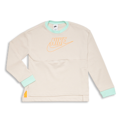 Grade School Jackets - Nike Nsw - Light Bone-Total Orange