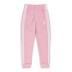 Grade School Pants - adidas Girls Superstar Track Pant - True Pink-White