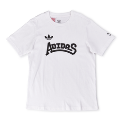 Grade School T-Shirts - adidas Girls Originals Dance Shortsleeve Tee - White-Black