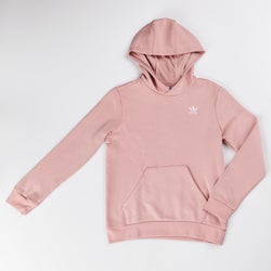 Grade School Hoodies - adidas Girls Adicolor  Over The Head Hoody - Wonder Mauve-Wonder Mauve