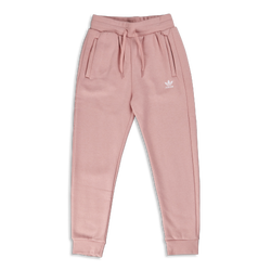 Grade School Pants - adidas Girls Adicolor  Cuffed Pant - Wonder Mauve-Wonder Mauve
