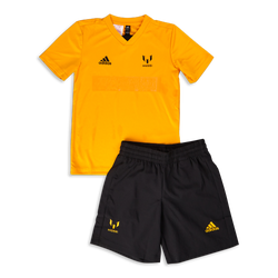 Grade School Tracksuits - adidas Messi Summer Set - Semi Solar Gold-Black-Semi Solar Gold