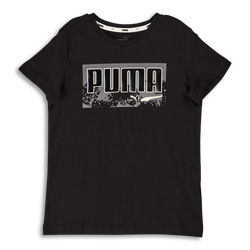 Grade School T-Shirts - Puma Boys  Alpha Shortsleeve Tee - Black-Black