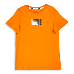 Grade School T-Shirts - Puma Boys  Alpha Shortsleeve Tee - Vibrant Orange-Vibrant Orange