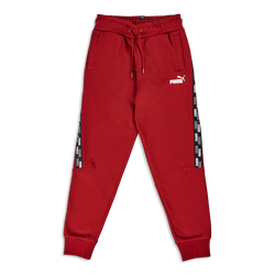 Grade School Pants - Puma Boys  Tape Cuffed Pant - Intense Red-Intense Red