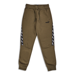Grade School Pants - Puma Boys  Tape Cuffed Pant - Grape Leaf-Grape Leaf