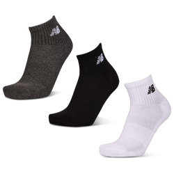 Unisex Socken - New Balance Quarter 3 Pack - White-Grey-Black